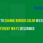 How to change border color in Excel