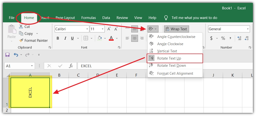 How To Write Vertically In Excel Excelwrap